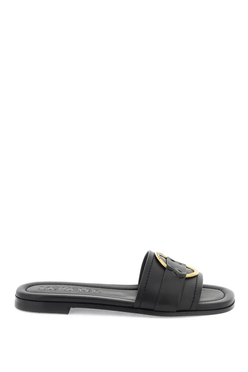 Moncler    Moncler Leather Bell Slides For