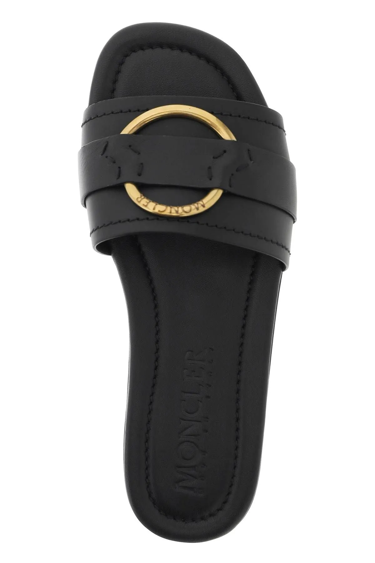 Moncler    Moncler Leather Bell Slides For