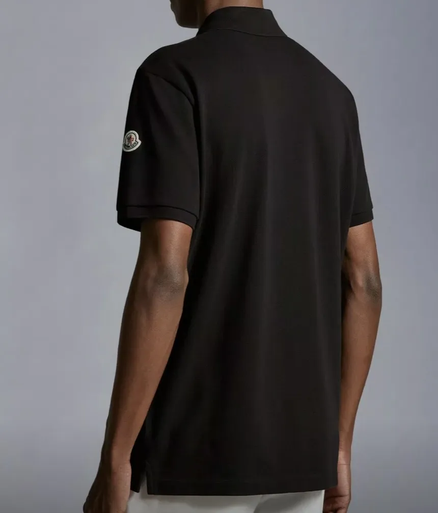 Moncler Polo Shirt with Logo Motif