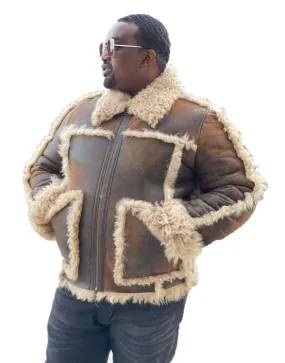 Mongolian Sheepskin Jacket Open Seams Style #3700