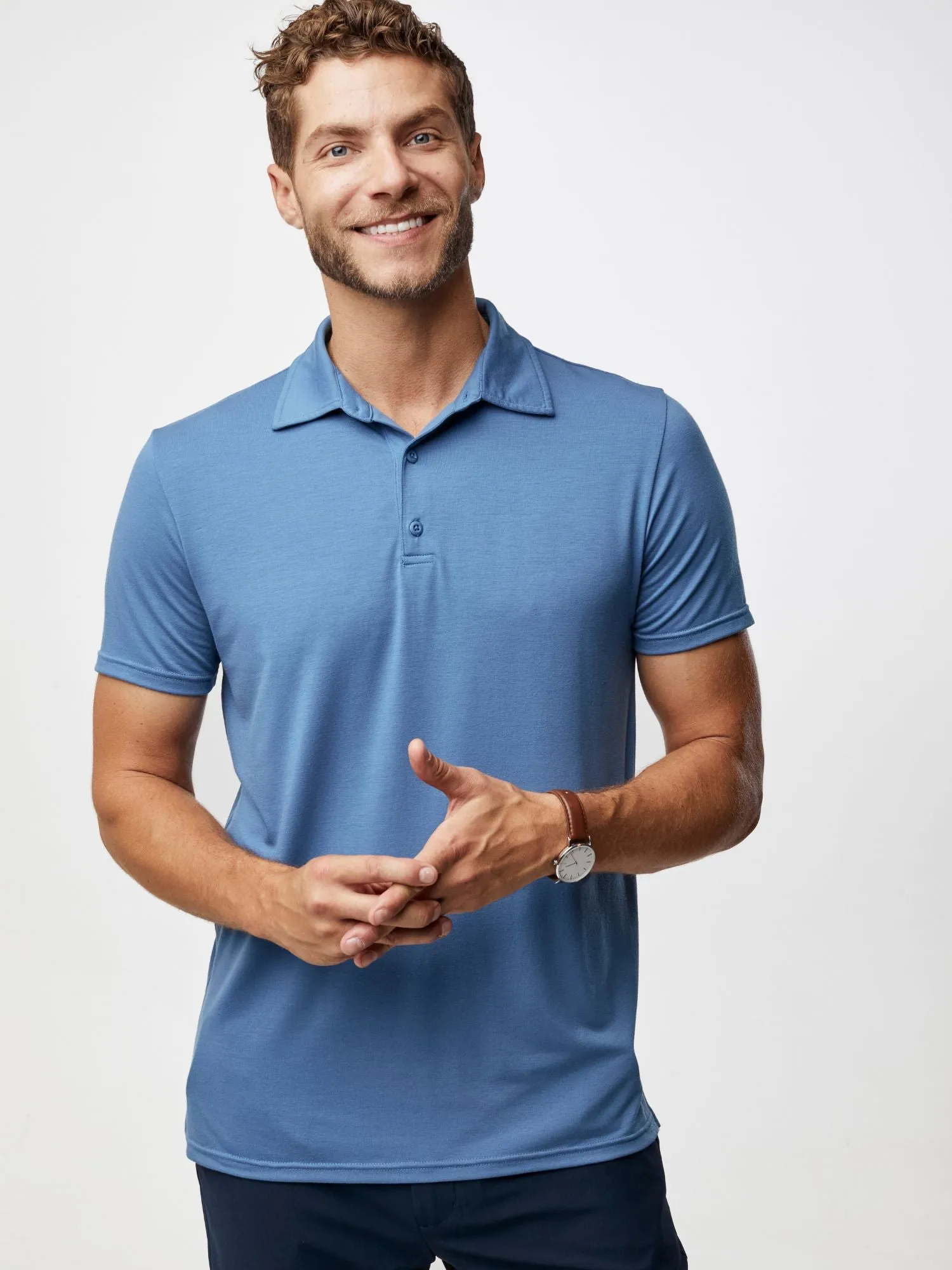 Monsoon Blue Performance Polo