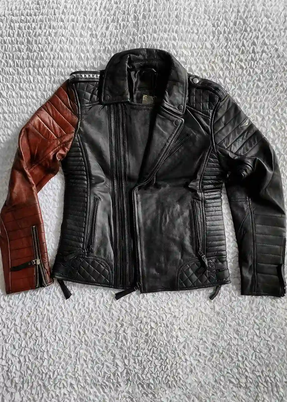 Motorcycle Vintage Black Leather Jacket Mens | Luca Designs