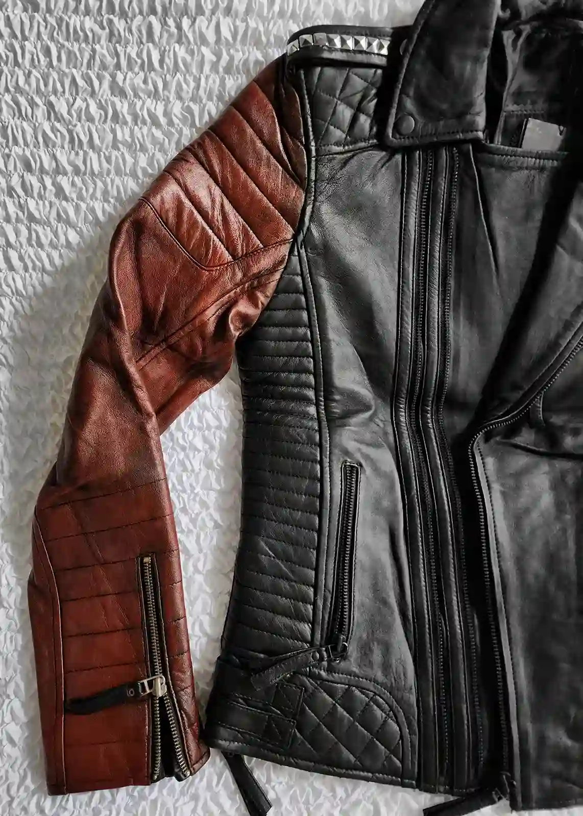 Motorcycle Vintage Black Leather Jacket Mens | Luca Designs