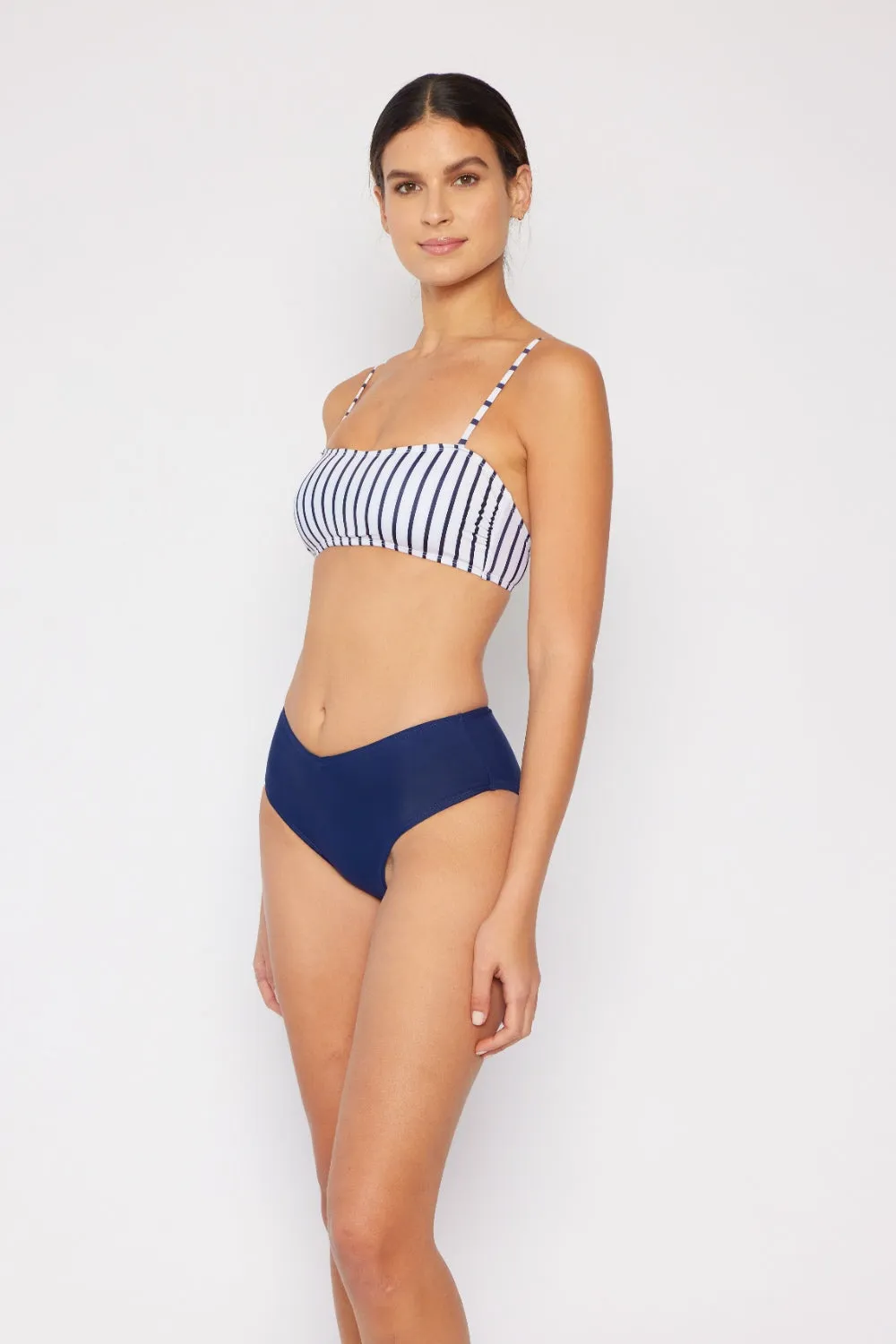 Navy Stripe Bikini Set