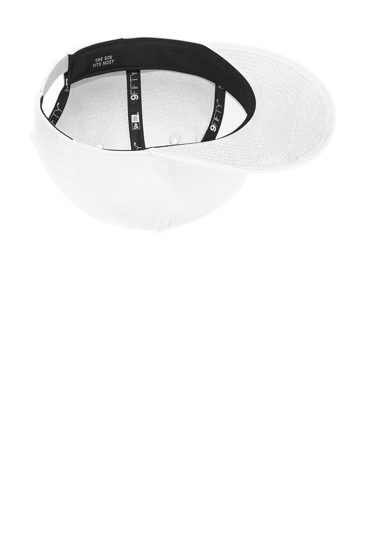 New Era Flat Bill Snapback  Cap, White [GuidePoint Security]