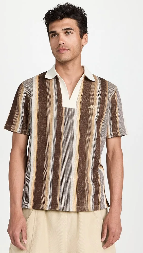 Nicholas Daley   Striped Polo 