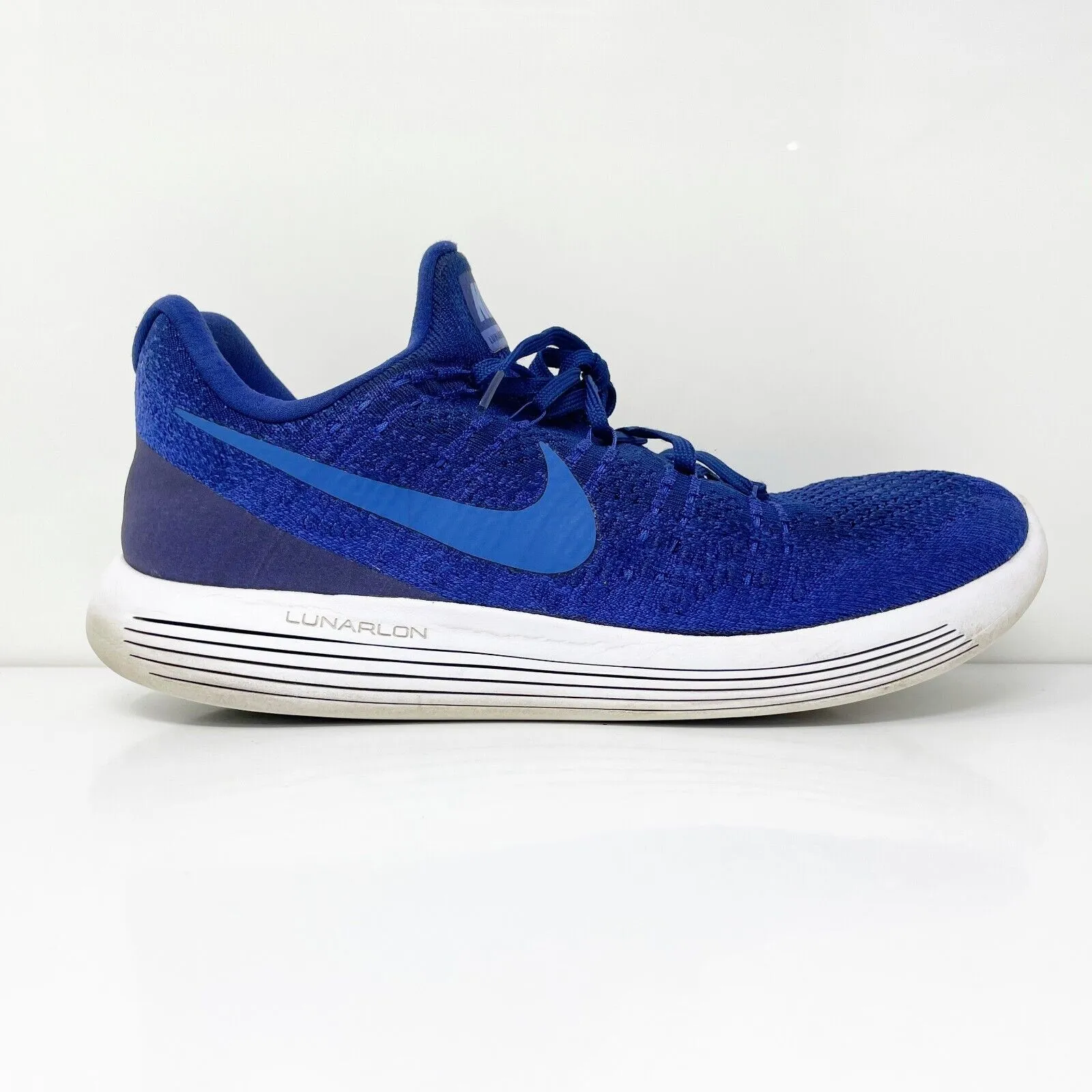 Nike Mens LunarEpic Low Flyknit 2 863779-400 Blue Running Shoes Sneakers Size 12