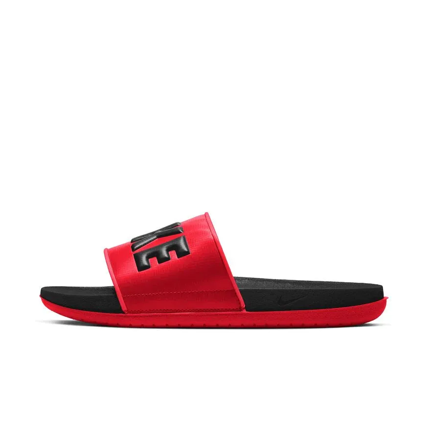 NIKE OFFCOURT SLIDES - BLACK/UNIVERSITY RED