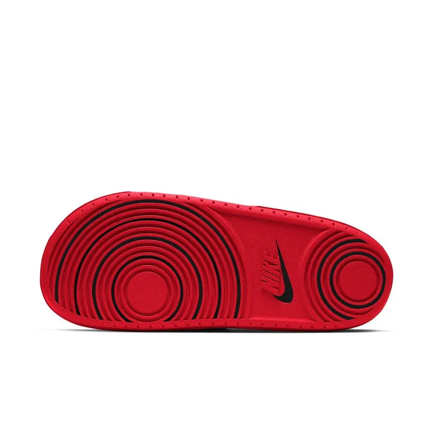 NIKE OFFCOURT SLIDES - BLACK/UNIVERSITY RED