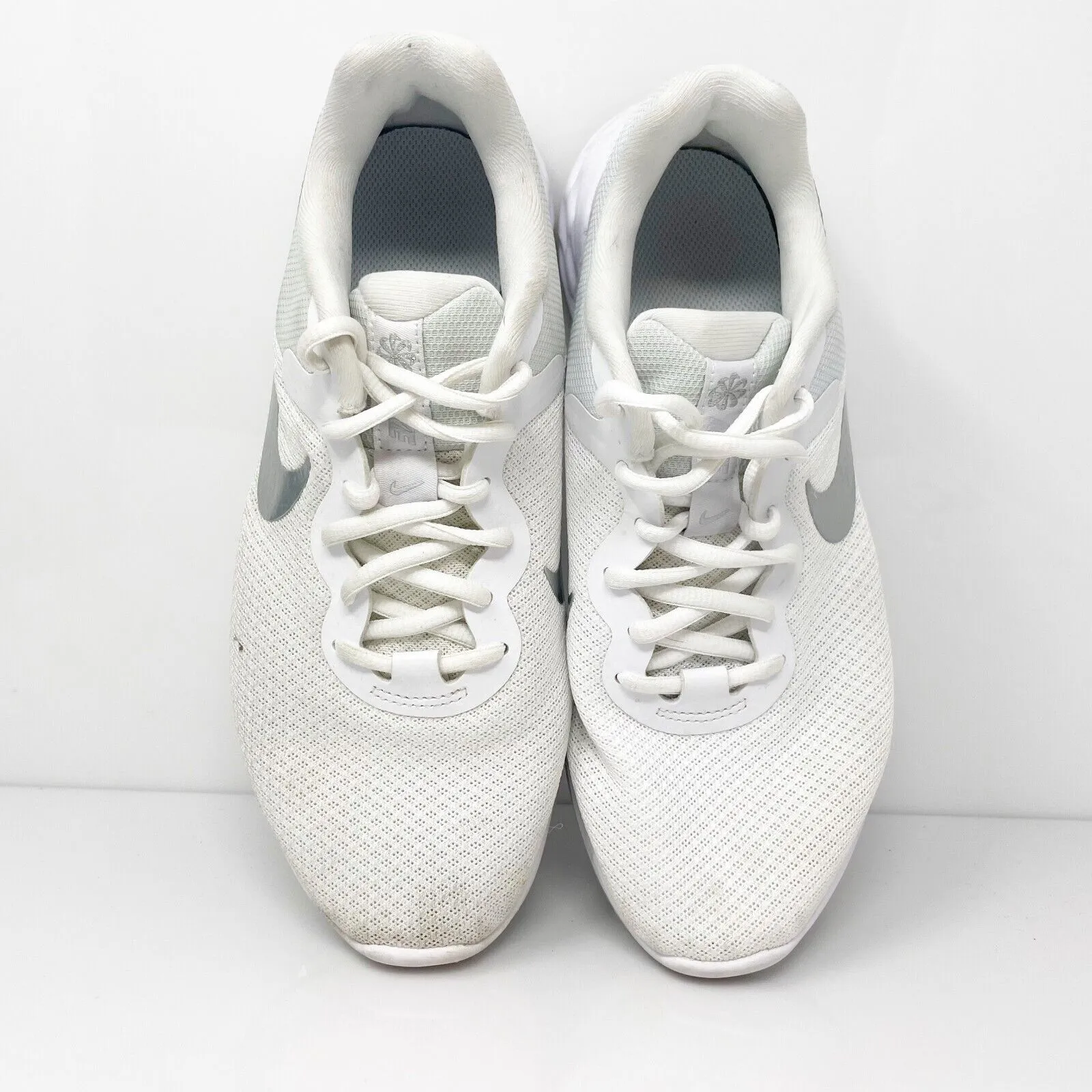 Nike Womens Revolution 6 DC3729-101 White Running Shoes Sneakers Size 8