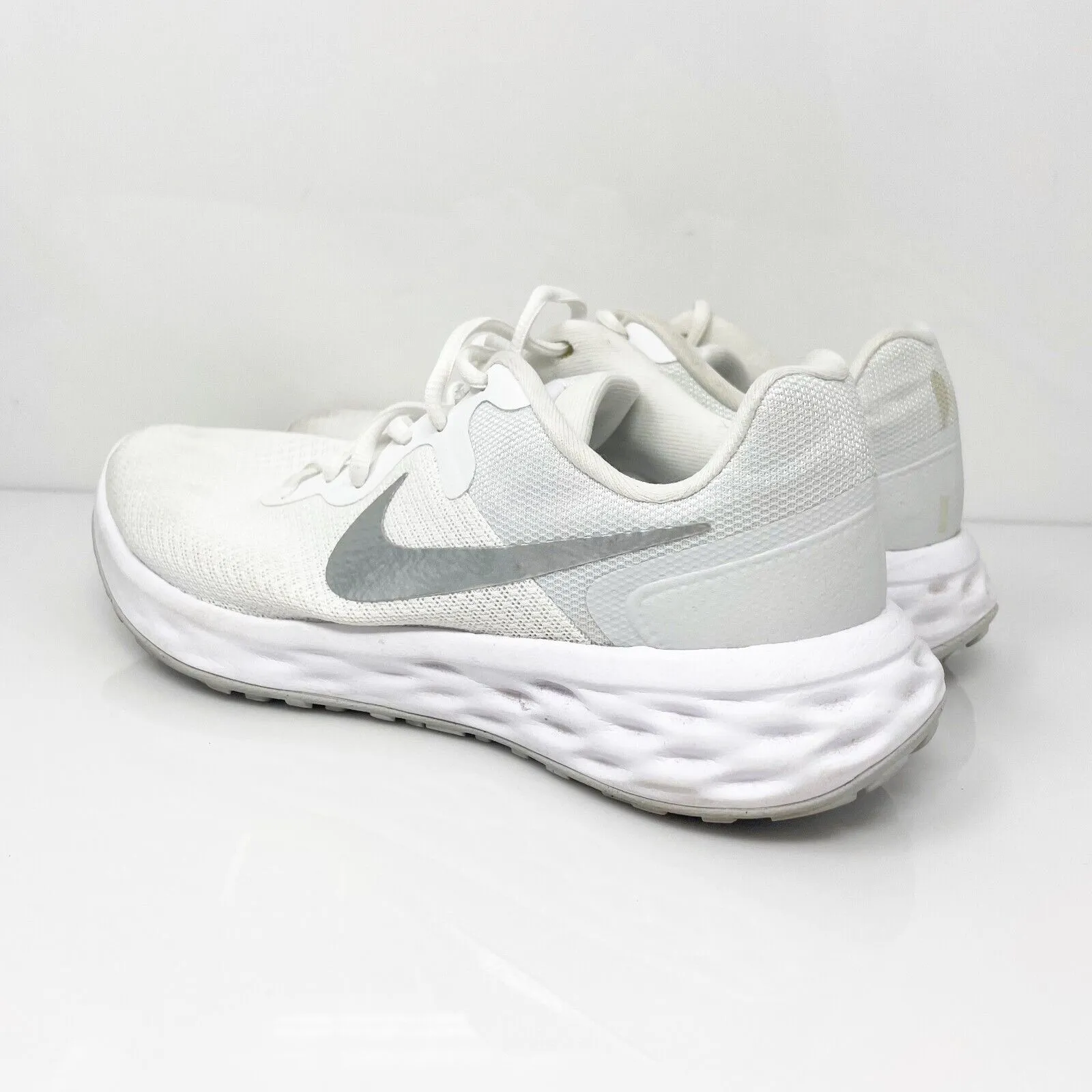 Nike Womens Revolution 6 DC3729-101 White Running Shoes Sneakers Size 8