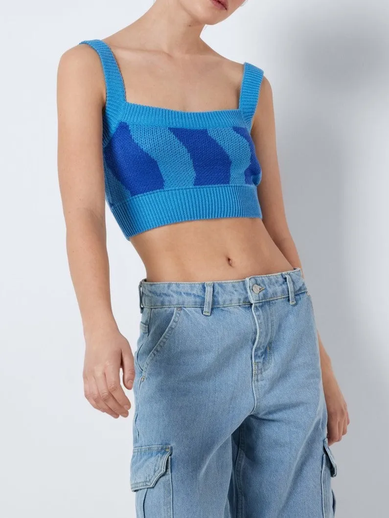 NOISY MAY Square Neck Knit Top