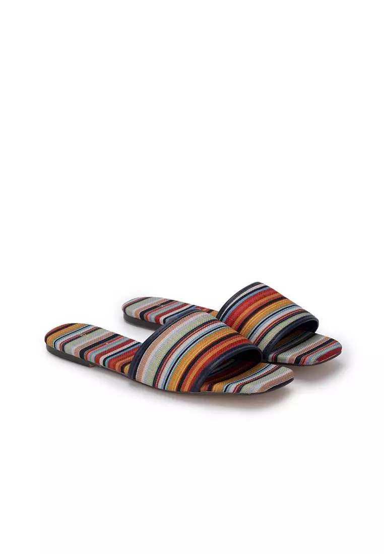 nose COLORFUL STRIPE FLAT SLIDE