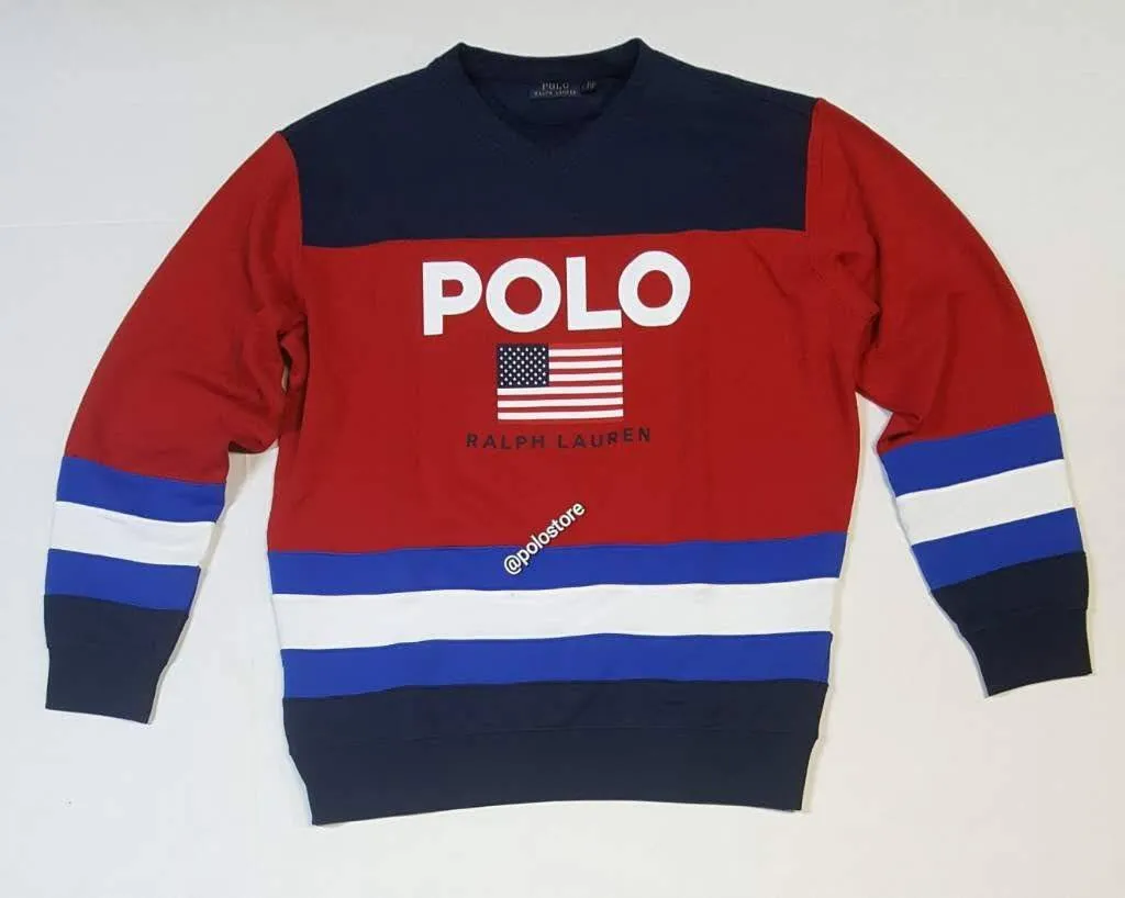 Nwt Polo Ralph Lauren Polo 1967 Magic Fleece V-Neck Sweatshirt