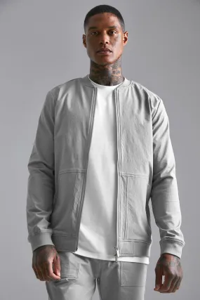 Nylon Technical Bomber Jacket