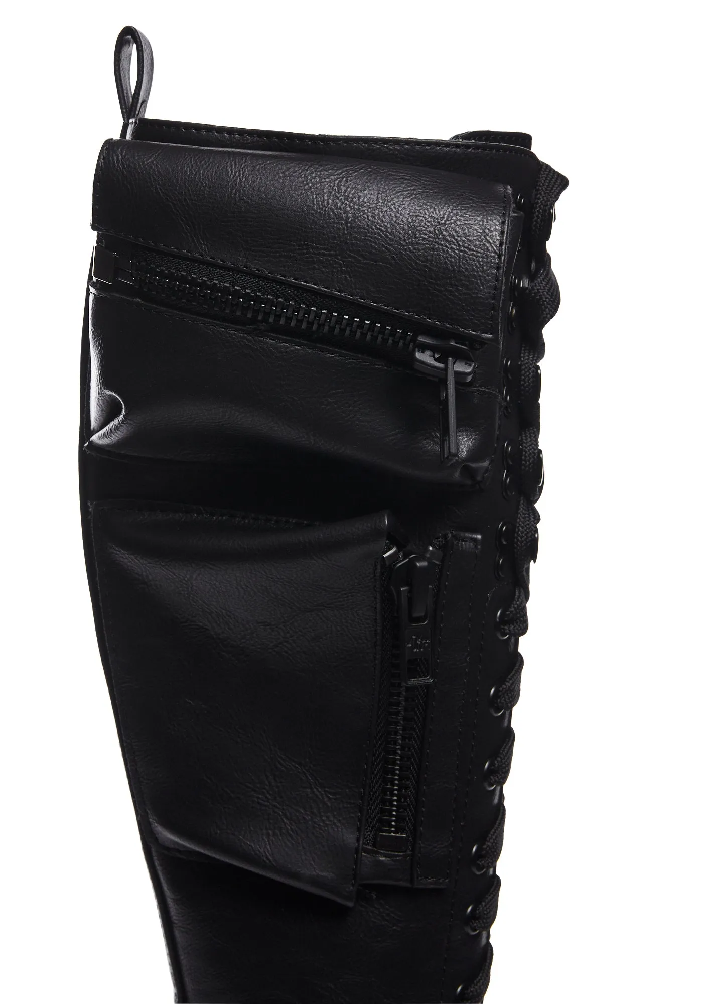 Obsidian Pocket Platform Boots