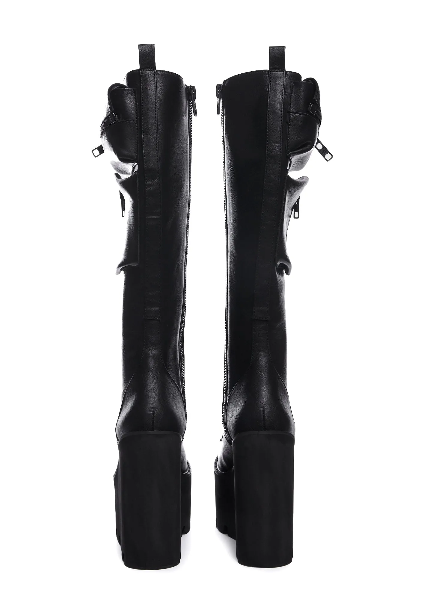 Obsidian Pocket Platform Boots