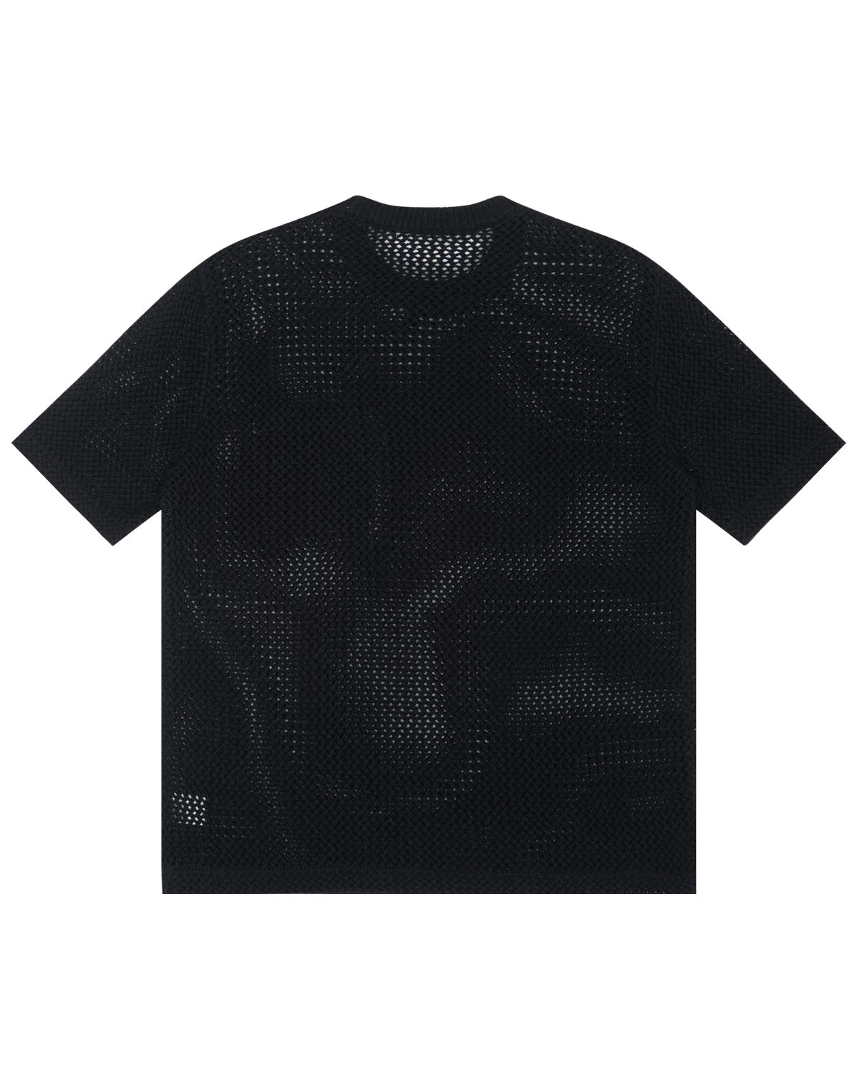 Off The Label hybrid structures  knit t-shirt black