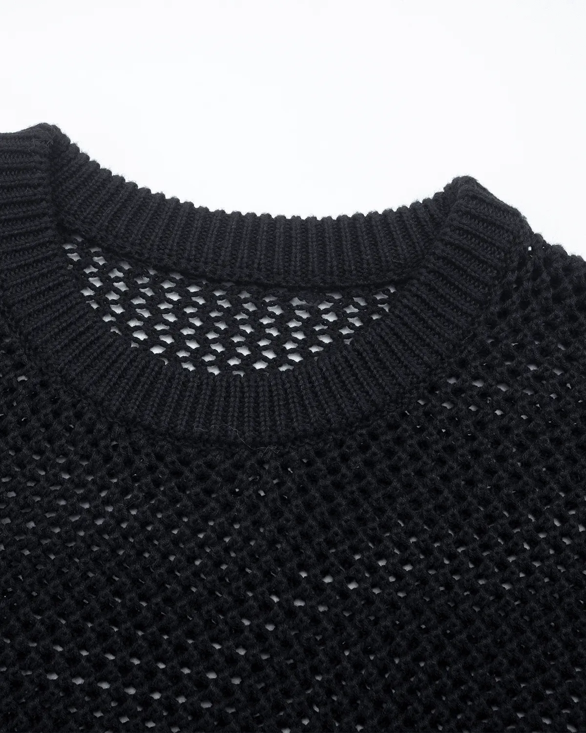 Off The Label hybrid structures  knit t-shirt black