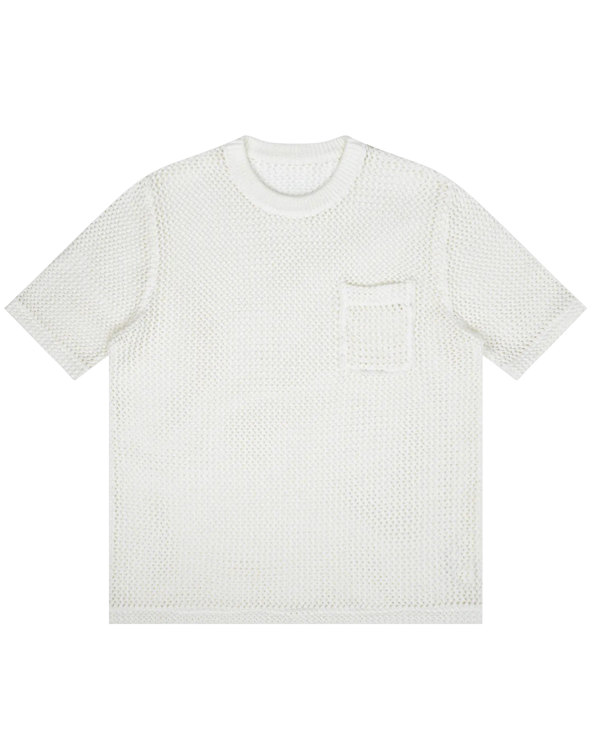 Off The Label hybrid structures  knit  t-shirt white