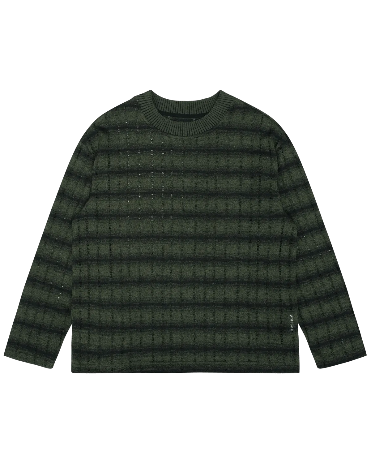 Off The Label striped crew neck knit jumper