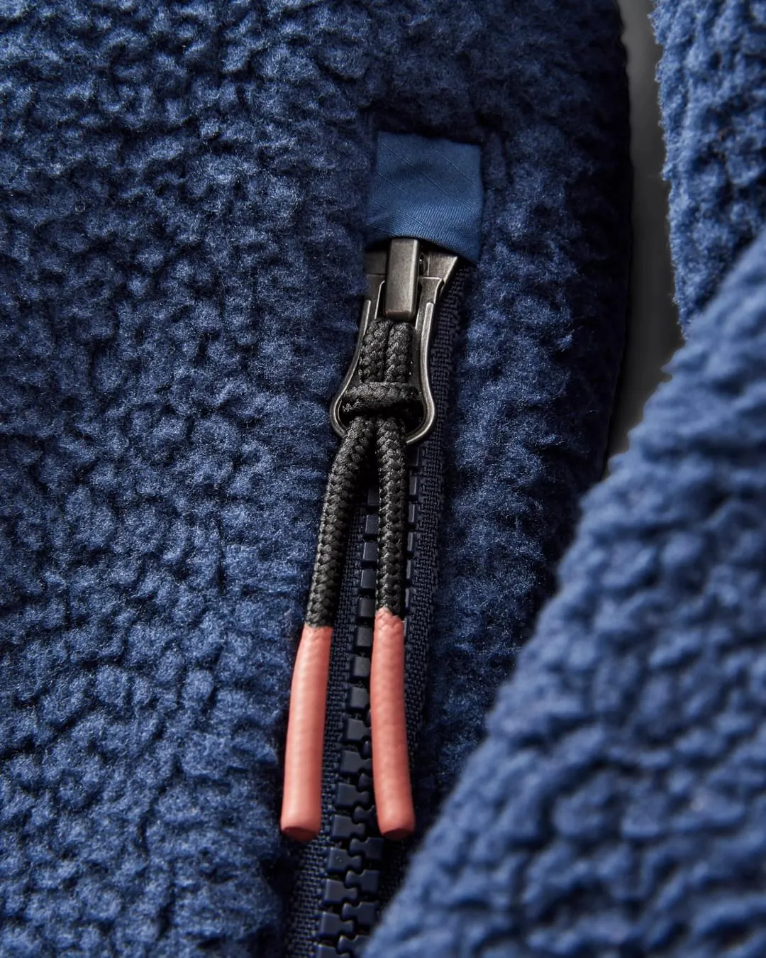 Recycled Sherpa Fleece 1/2 Zip Pullover - Rich Navy