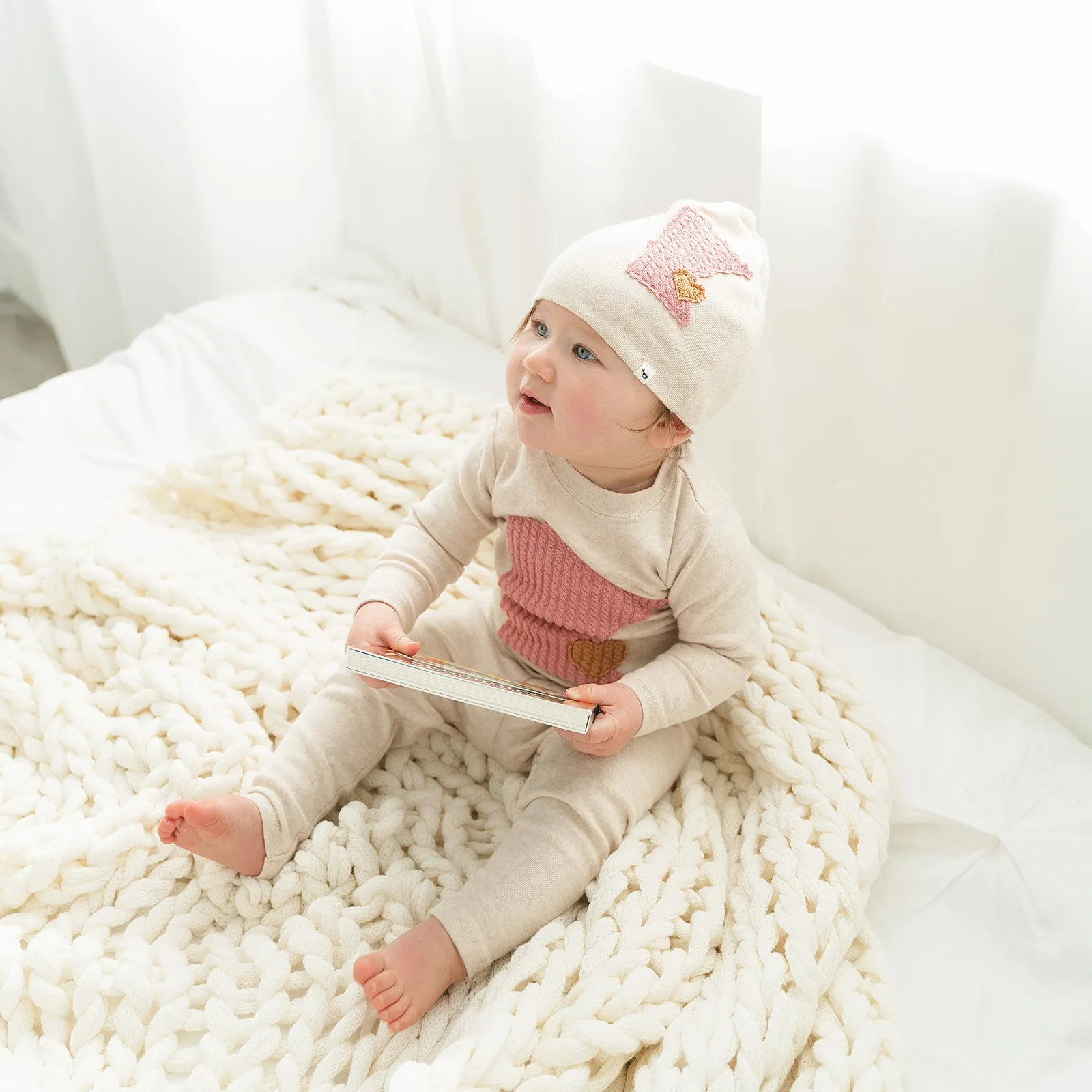 Minnesota Love Blush Hat in Sand by oh baby!