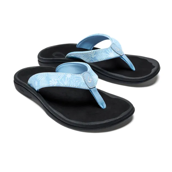 Olukai Women's Ohana Sandal Pale Blue / Black