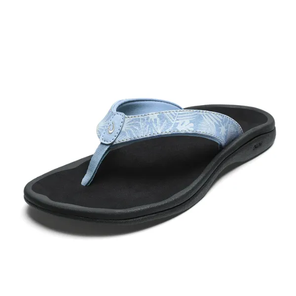 Olukai Women's Ohana Sandal Pale Blue / Black