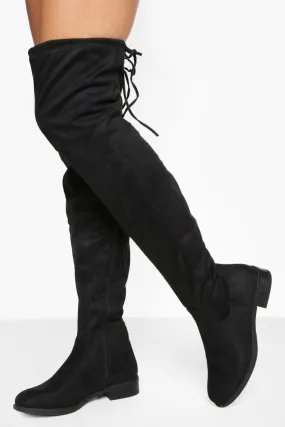 Over The Knee Tie Back Boots