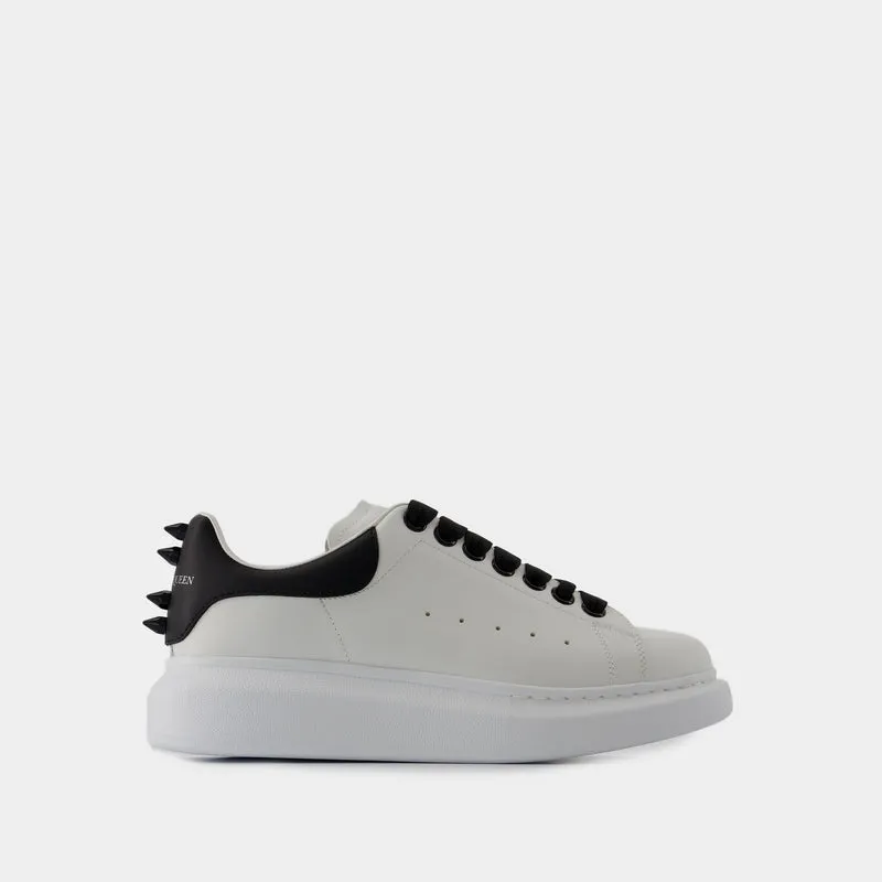 Oversized Sneakers - Alexander McQueen - Leather - White/Black