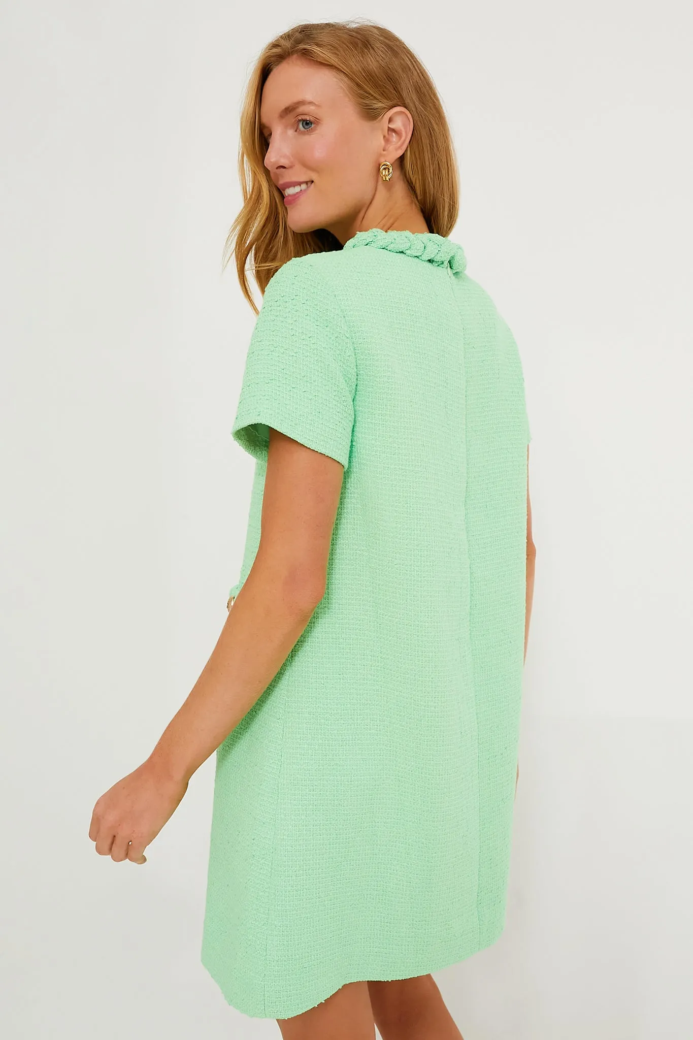 Palm Beach Green Tweed Jackie Dress