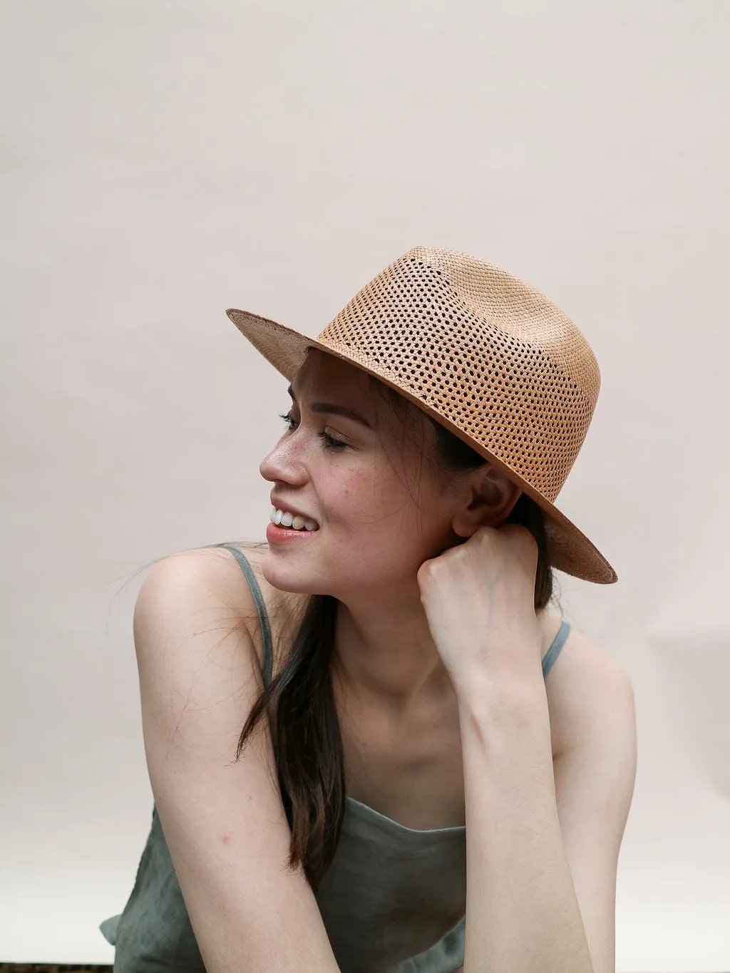 Panama Hat Breeze Tan Short Brim - Shop Now