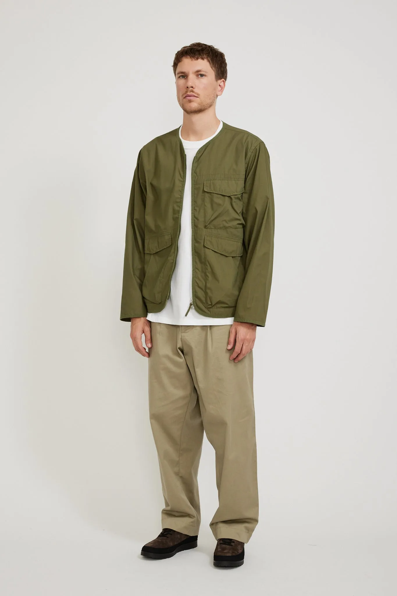 Parachute Liner Jacket Olive Recycled Poly Tech