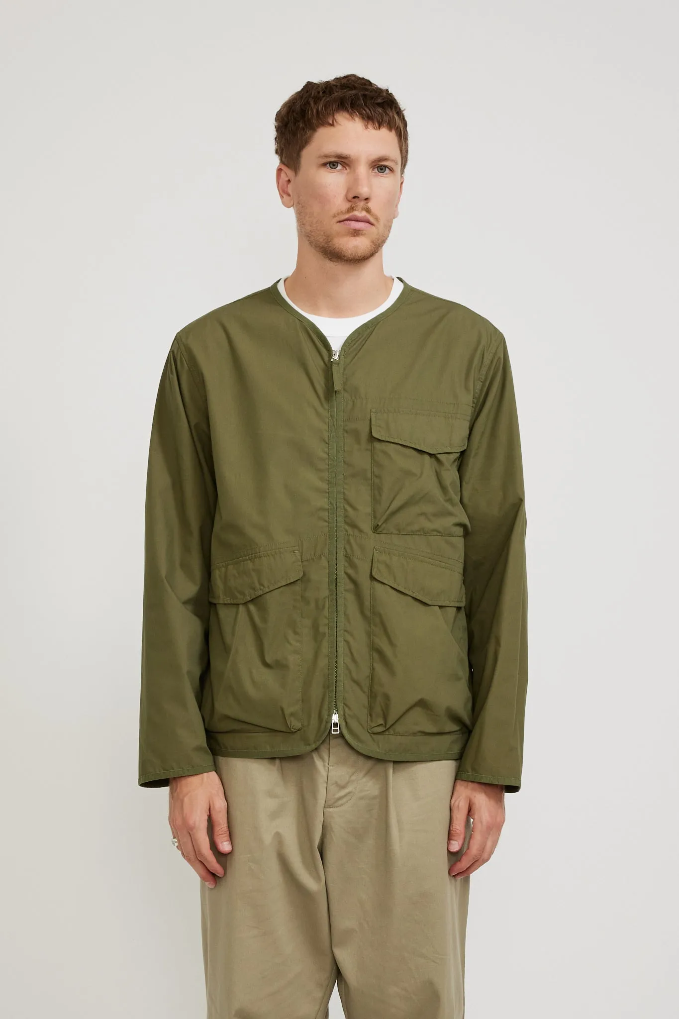 Parachute Liner Jacket Olive Recycled Poly Tech