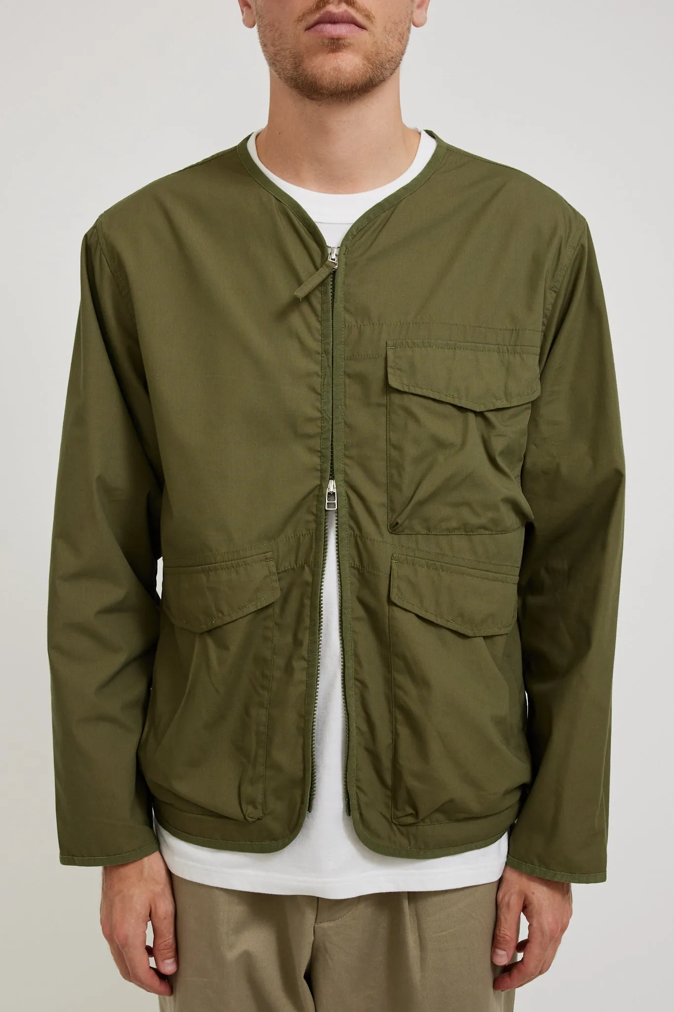 Parachute Liner Jacket Olive Recycled Poly Tech