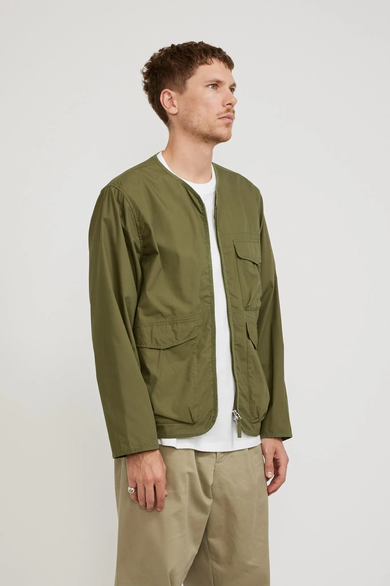 Parachute Liner Jacket Olive Recycled Poly Tech