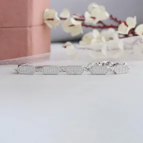 Pave Set Round Diamond  Bracelet