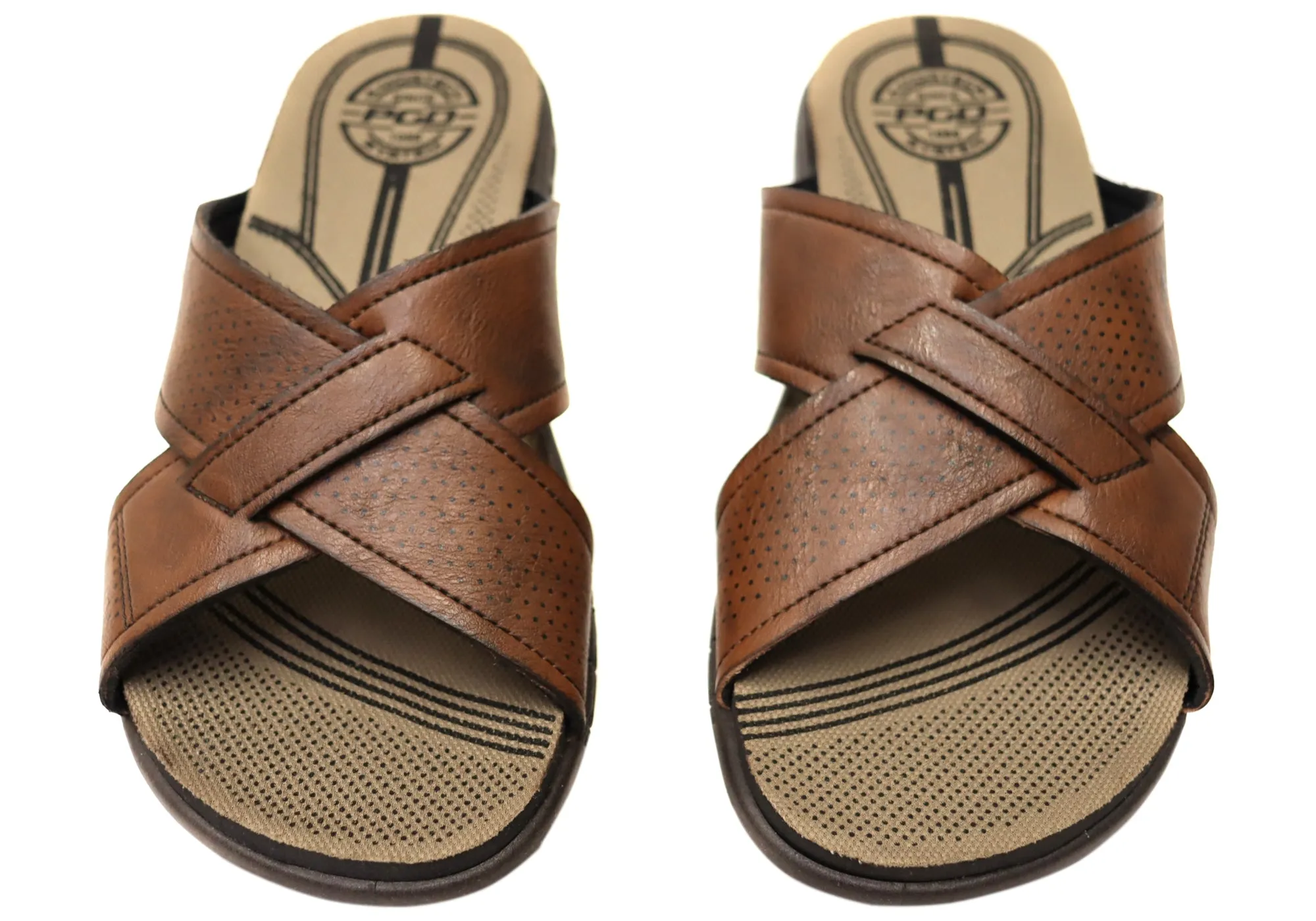 Pegada Jake Mens Comfortable Slides Sandals Made In Brazil