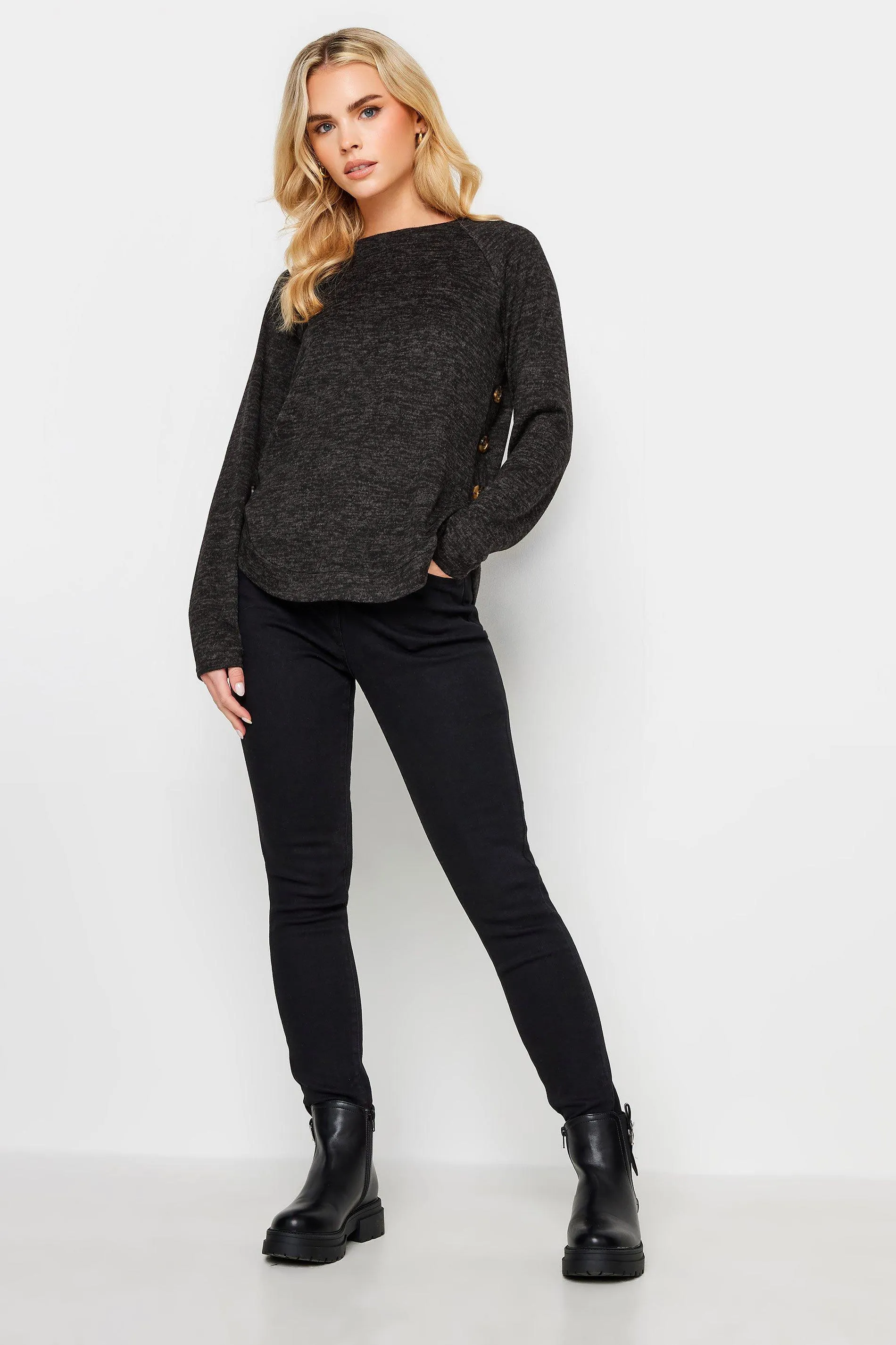 Petite Button Detail Jumper | PixieGirl | Women's Sweaters & Cardigans