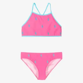 Pink Polo Logo Bikini