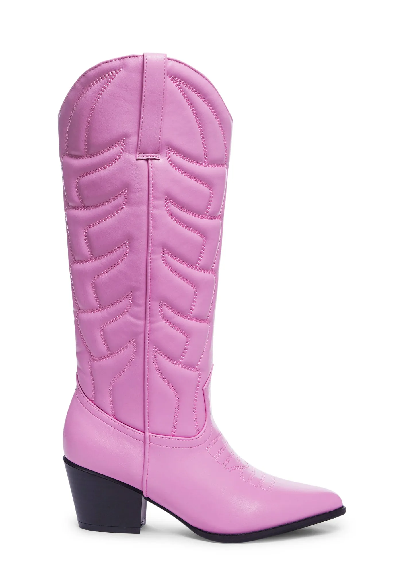 Pink Western Style Boots