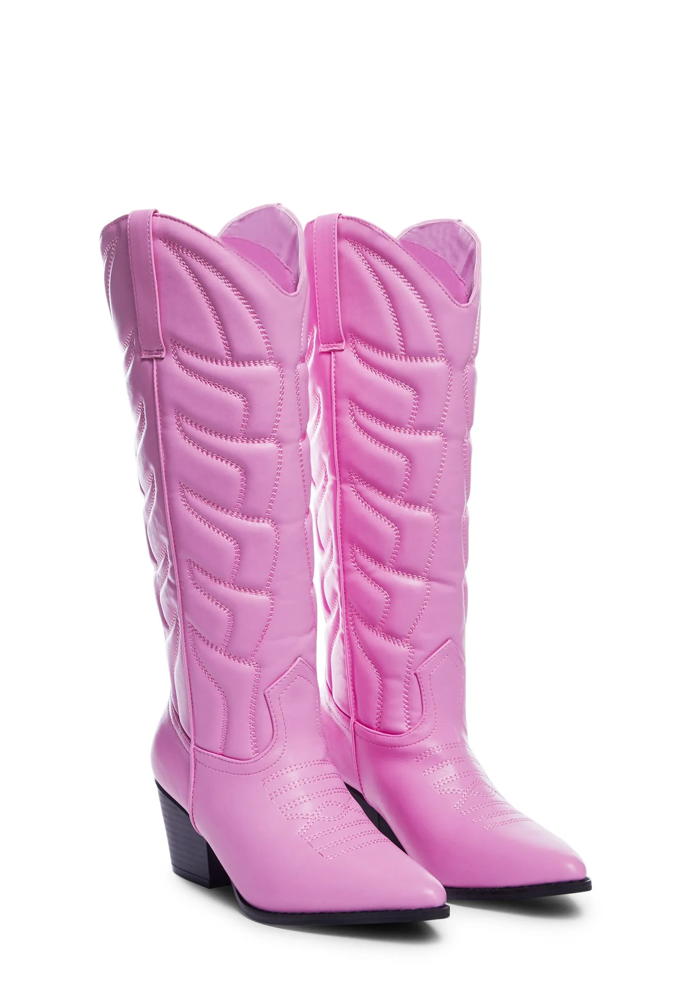 Pink Western Style Boots