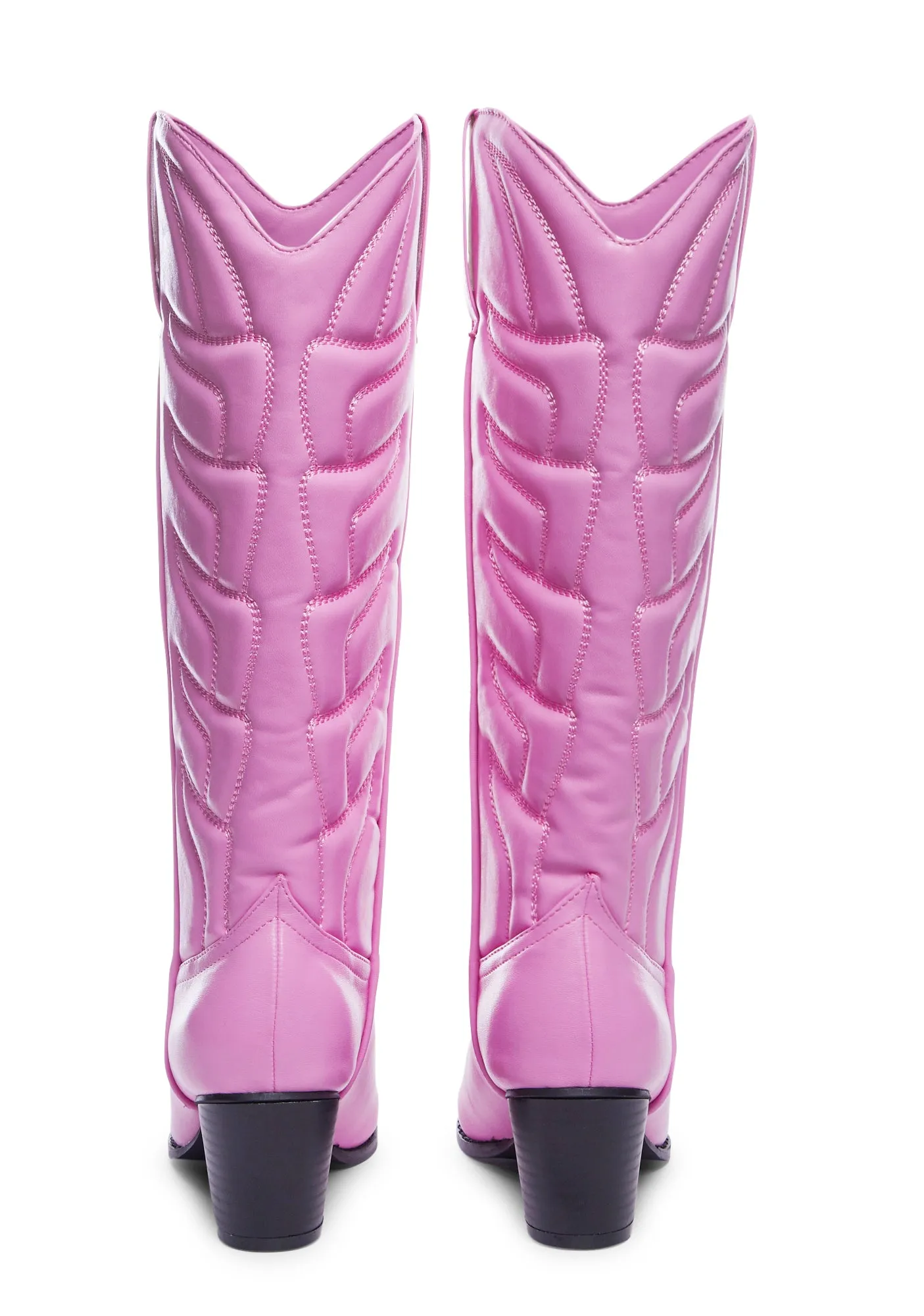 Pink Western Style Boots