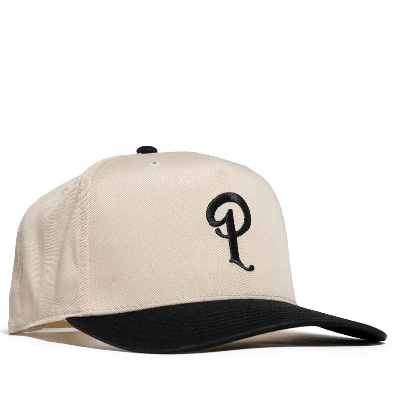 Politics A-Frame Snapback Hat - Natural/Black