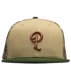 Politics x New Era 59FIFTY Fitted Hat - Vegas Gold/Real Tree