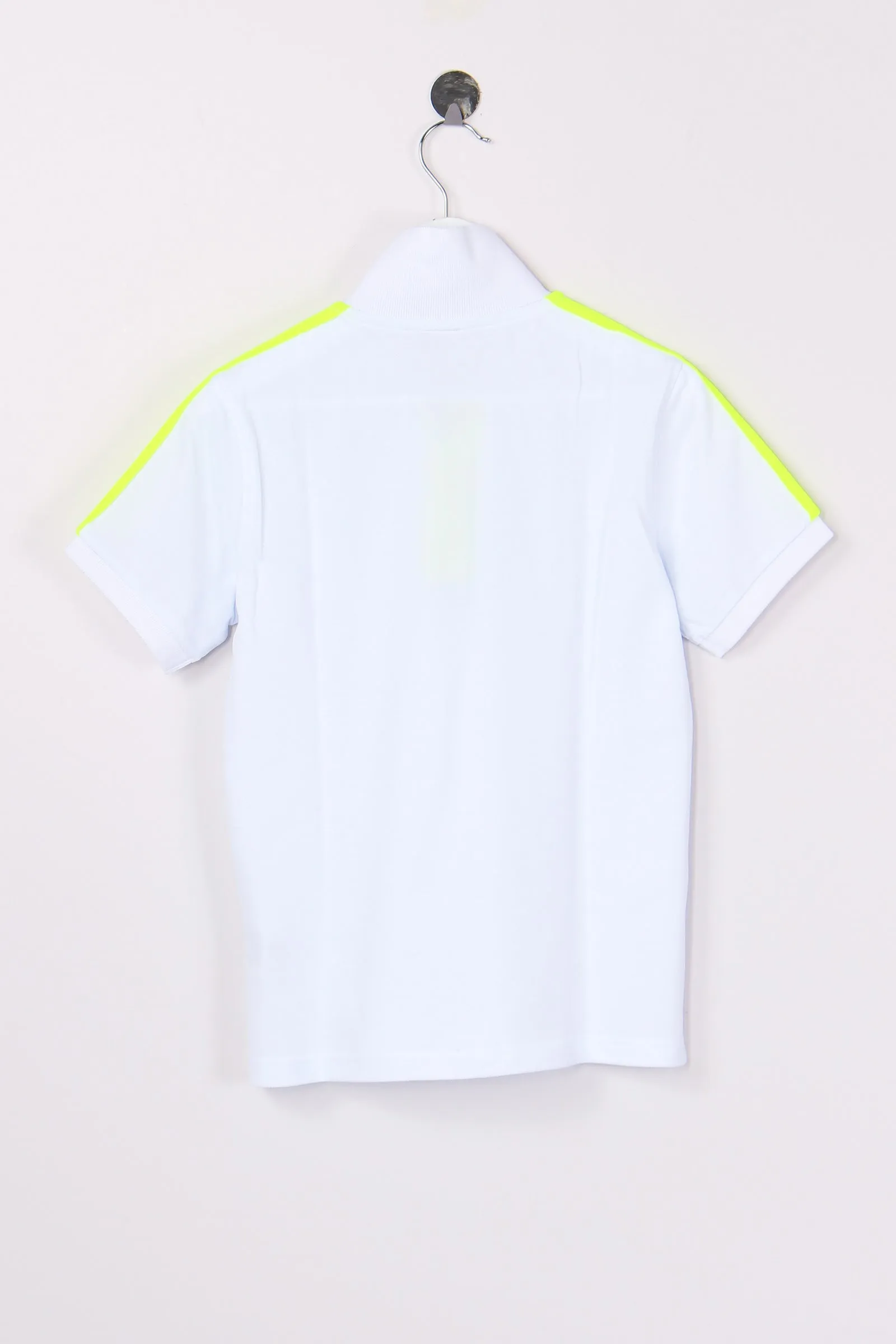 Polo Banda Fluo Spalla Bianco