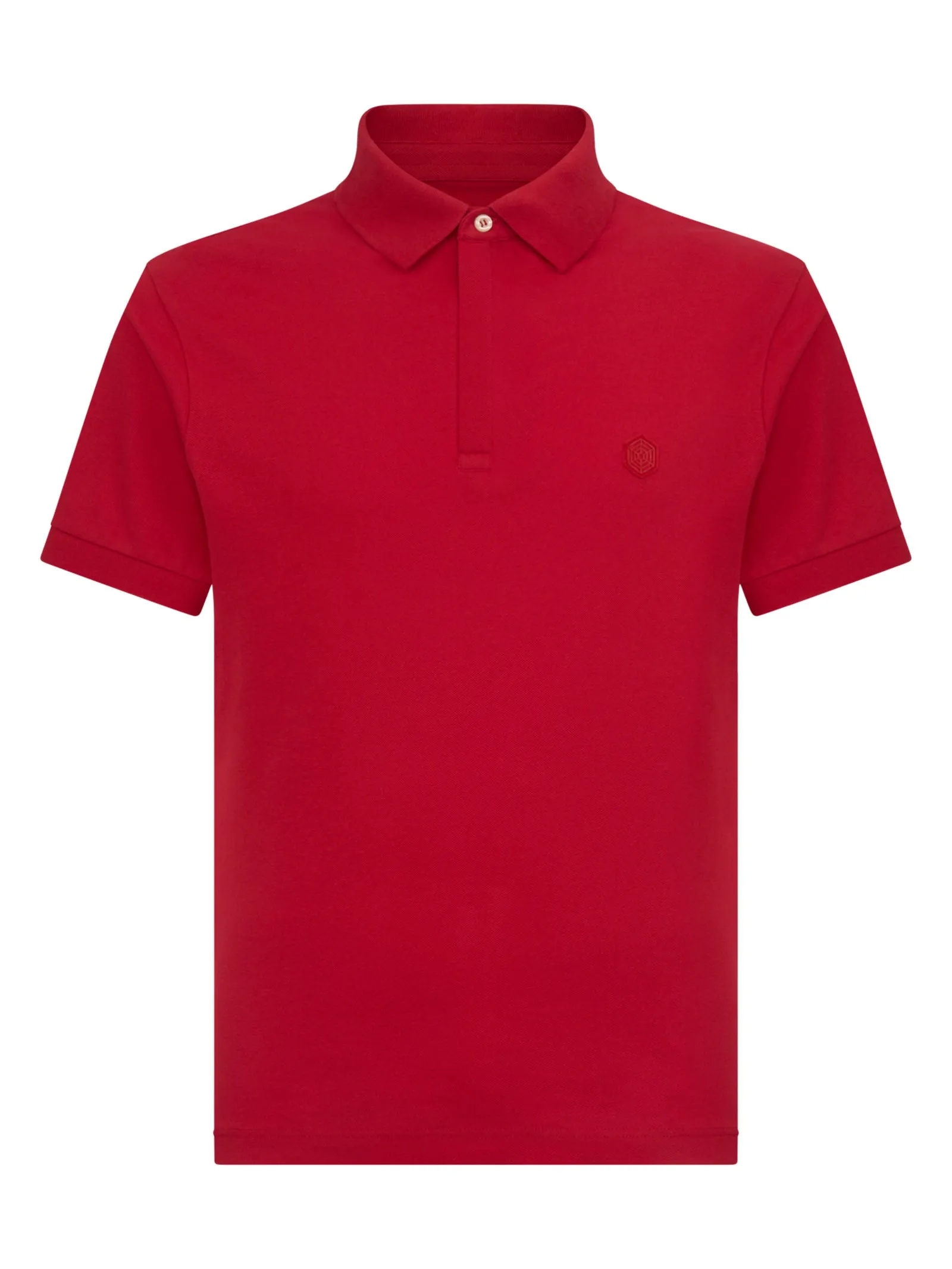 Eco-Friendly Lychee Polo Shirt in Stretch Pique Cotton