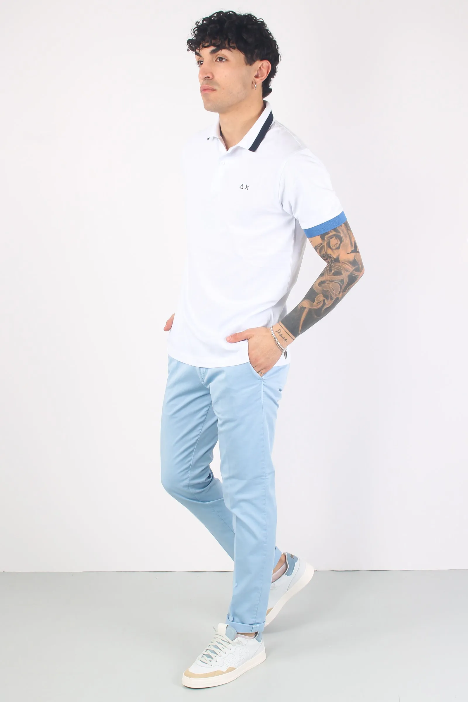 White High Profile Polo