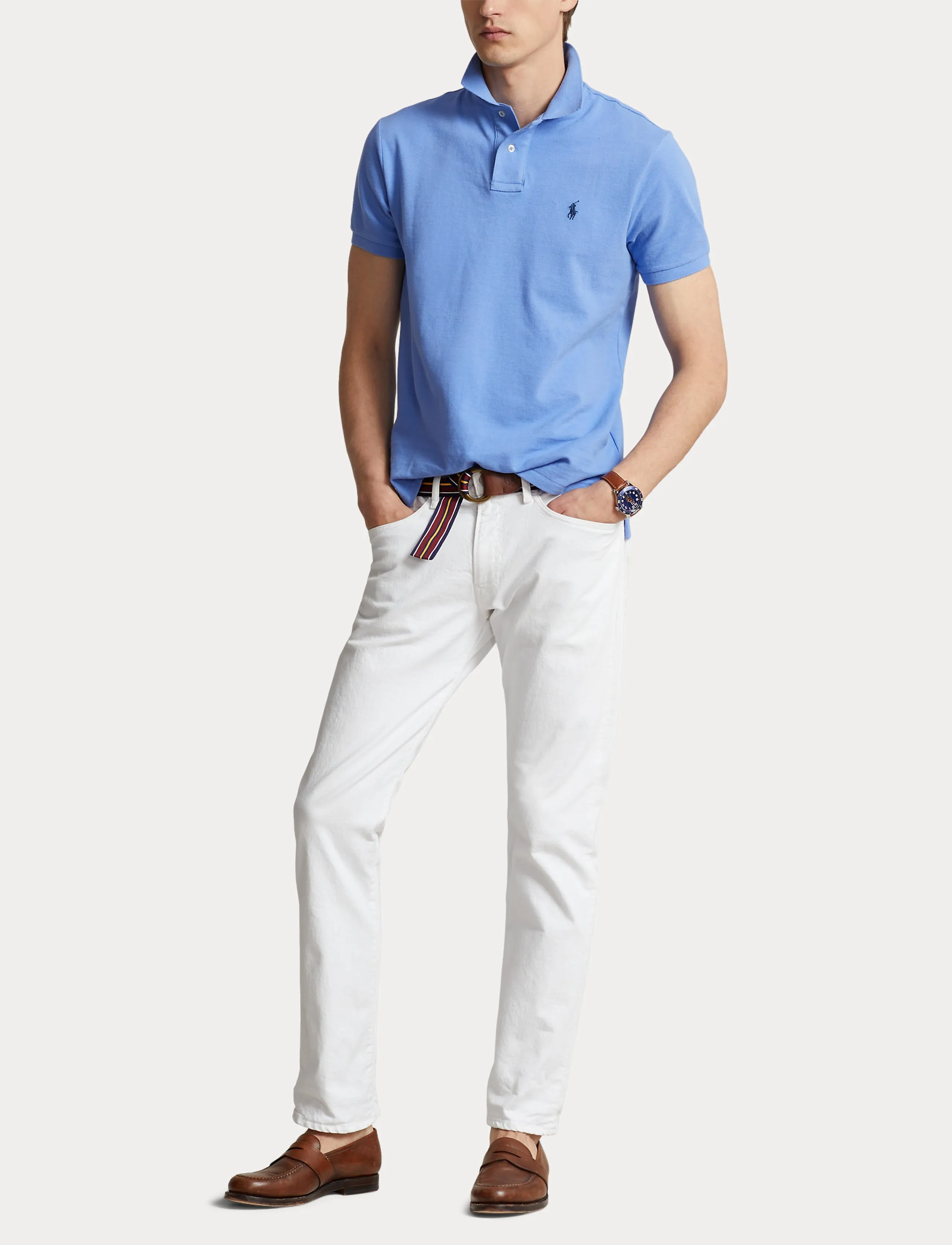 Polo Ralph Lauren Basic Mesh Polo Harbour Blue